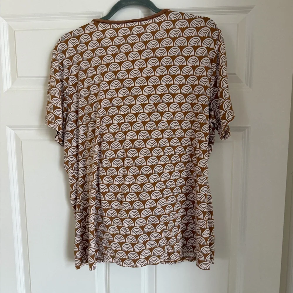 Little Sleepies Rust Rainbow Pajama Set XL - Picture 6 of 7